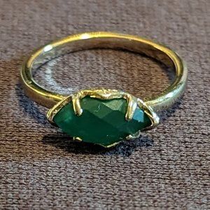 Green Kendra Scott Ring Size 8
